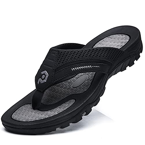 Pulltop Flip Flops for Men, Mens Thong Sandals Waterproof Shower Sandals Summer Outdoor Slippers Non Slip Beach Sandals for Men