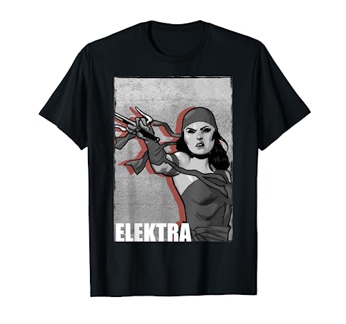 Marvel Elektra You Will Answer To Her Grunge Poster T-Shirt T-Shirt