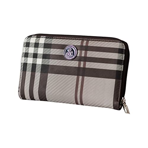 Savvycents Cash Budgeting Wallet (Burberry), Zip Around, Accordion File System, Wristlet Strap, Women's Wallet