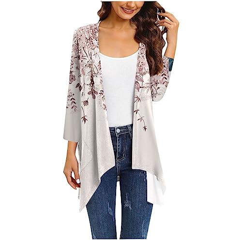 Generic Printed Cardigan for Women Loose Womens Cardigan Casual Light Weight Cardigan Women Summer Womens Cardigans Lightweight Summer Summer Cardigan Cardigans for Women Trendy Women's Cardigans