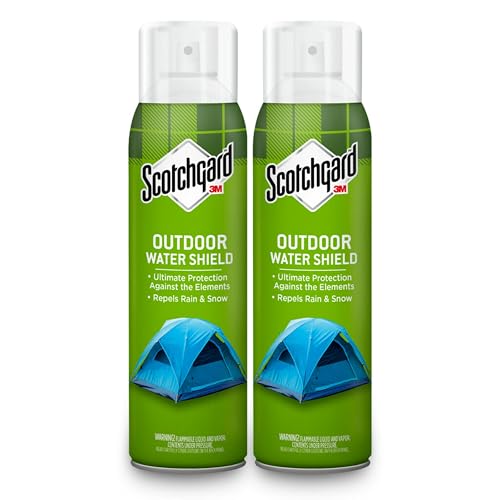 Scotchgard Outdoor Water Shield, Water Repellent Spray for Outdoor Summer and Spring Gear and Patio Furniture, Fabric Spray for Protection Against the Rainy Spring Weather, 21 Ounces (2 Cans)