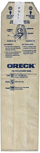Oreck Genuine Odor Fighting HEPA Vacuum Cleaner Bags for Magnesium Upright, Pack of 6, LWPK6OH, Tan