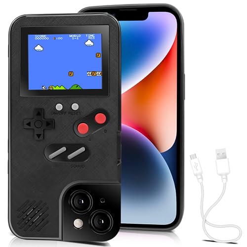 Chu9 Game Phone Case, 168 Built-in Small Video Games, Black, Compatible with iPhone SE, SE2, SE3, 6, 6S, 7, 8