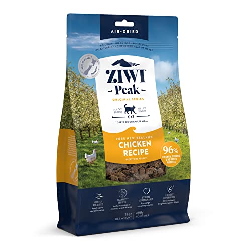ZIWI Peak Air-Dried Cat Food – All Natural, High Protein, Grain Free & Limited Ingredient with Superfoods (Chicken, 14 oz)