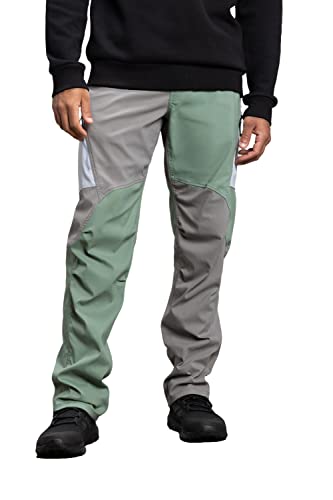 686 Men's Anything Cargo Pant - Relaxed Fit - 13 Pocket Design - Ivy Colorblock/Blue Fog, 32W x 32L