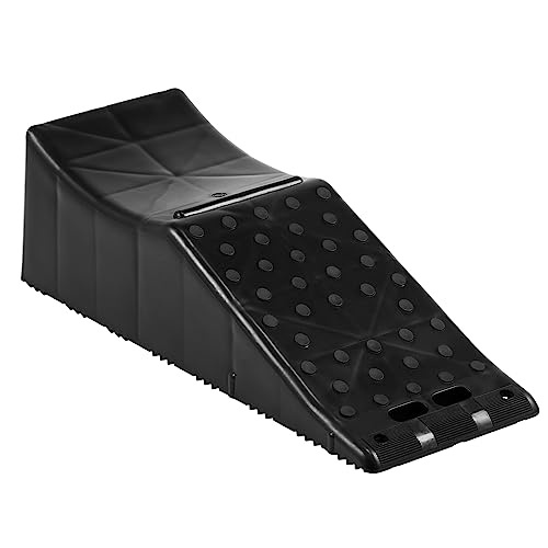 VEVOR Car Ramp, 1 Piece Low Profile Car Service Ramp, 20000 lbs/10 ton Loading Capacity, 5.5' Lift Height Car Ramp, Heavy Duty Tire Ramp for Oil Changes Car Lift and Vehicle Maintenance