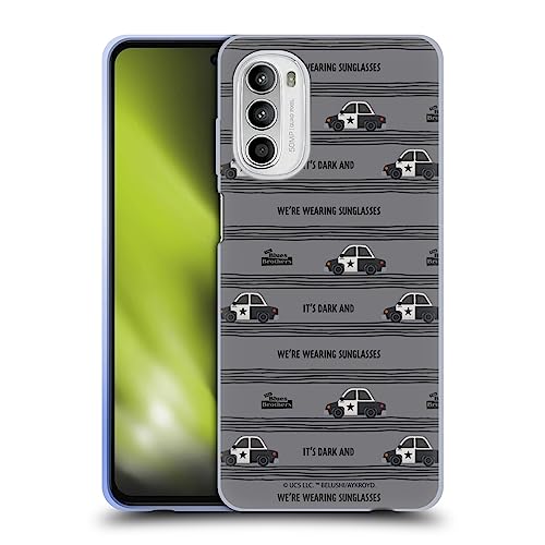 Head Case Designs Officially Licensed The Blues Brothers It's Dark Graphics Soft Gel Case Compatible with Motorola Moto G52