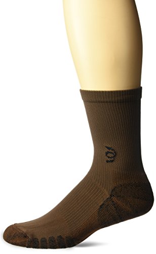 Travelsox The Best Dress and Travel Crew Compression Socks TSC, Brown, Large