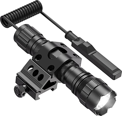 Feyachi FL11-MB Tactical Flashlight 1200 Lumen LED Weapon Light with Picatinny Rail Mount and Pressure Switch Included…