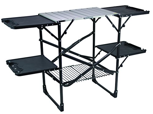 GCI Outdoor Slim-Fold Cook Station, Portable Camp Kitchen Table