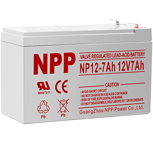 NP12-7Ah F2 12V 7Ah AGM Rechargeable Maintenance Free Valve Regulated Sealed Lead Acid Battery with F2 Terminal