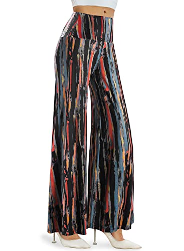 Arolina Women's Stretchy Wide Leg Palazzo Lounge Pants Casual Comfy High Waist Palazzo Pants