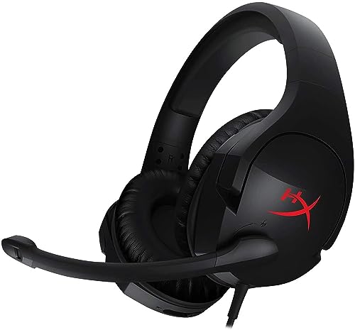 HyperX Cloud Stinger – Gaming Headset, Lightweight, Comfortable Memory Foam, Wired, Swivel to Mute Noise-Cancellation Mic, Works on PC, PS4, PS5, Xbox One/Series X|S, Nintendo Switch and Mobile ,Black