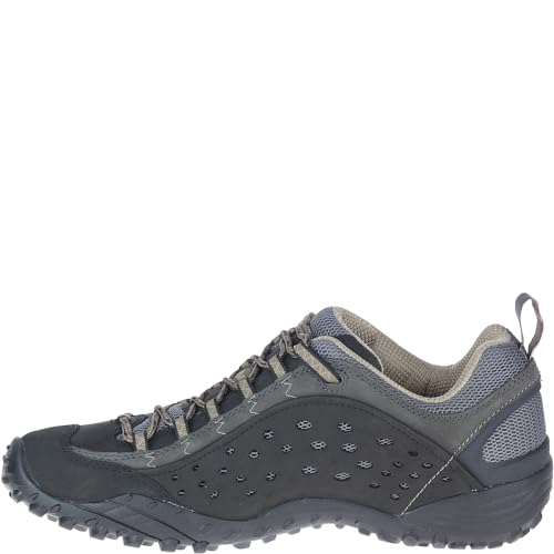 Merrell Men's Low Rise Hiking Shoes, Black Smooth Black, 9