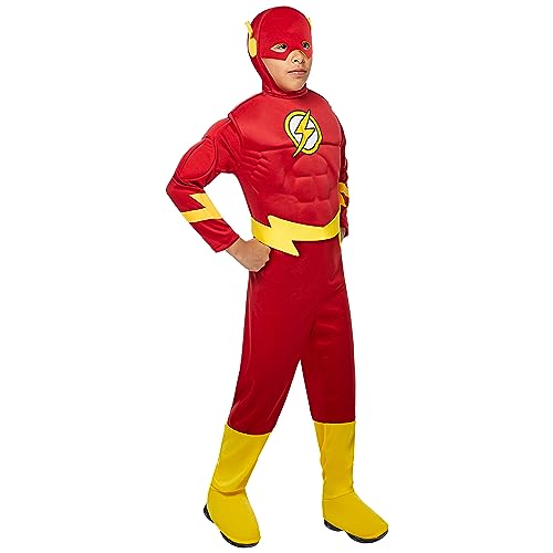 Rubie's DC Comics Deluxe Muscle Chest The Flash Child's Costume, Small