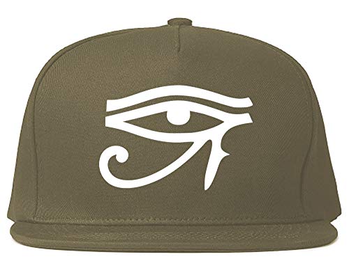 Kings Of NY Eye of Horus Egyptian Snapback Hat Cap Grey