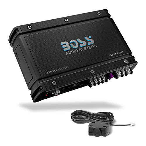 BOSS Audio Systems OX2.600 2 Channel Car Amplifier – 600 Watts, Full Range, Class A/B, 2-8 Ohm Stable, MOSFET Power Supply, Bridgeable