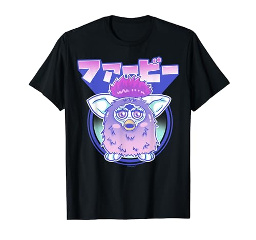 Furby Retro Pink Circle Kanji Portrait T-Shirt