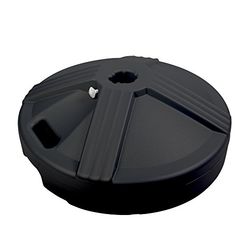 US Weight Durable Fillable Umbrella Base Designed to be Used with a Patio Table (Black)