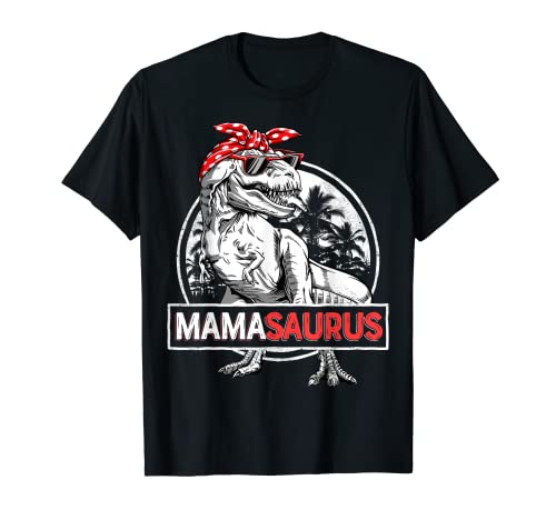 Mamasaurus T rex Dinosaur Funny Mama Saurus Mother's Family T-Shirt