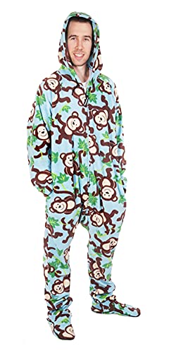 Forever Lazy Footed Adult Onesie - Big Chimpin' - L