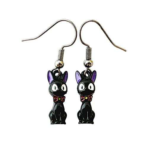 Anime Cartoon Metal Kiki Delivery Servic Kiki Gigi Earrings Gifts for woman girl