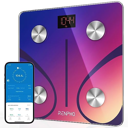 RENPHO Scale for Body Weight, Smart Body Fat Scale Digital Bathroom Wireless Body Composition Analyzer with Smartphone App sync with Bluetooth, 400 lbs - Elis 1