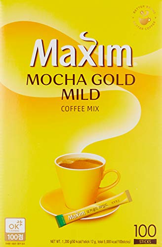 Maxim Mocha Gold Mild Coffee Mix 12g X 100pc (2.64 Pound)