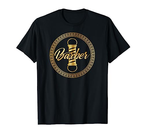 Barbering Logo Barbershop Barber School Graduation Gift T-Shirt