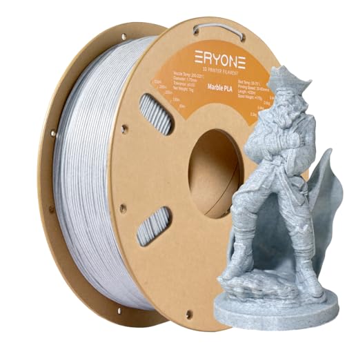 ERYONE Filament PLA 1.75 mm, Special 3D Printing PLA Filament 1.75 mm +/-0.03mm for 3D Printers and 3D Pens, 1kg (2.2lbs)/Spool, Marble