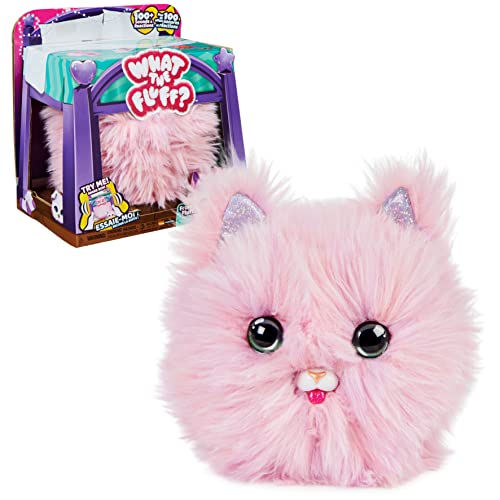 WHAT THE FLUFF?, Purr ‘n Fluff, Surprise Reveal Interactive Toy Pet with Over 100 Sounds and Reactions, Kids Toys for Girls Ages 5 and up