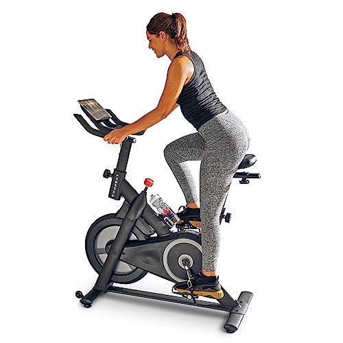 Echelon EX-15 Smart Connect Fitness Bike, 30-Day Free Echelon Membership, Easy Storage, Small Spaces, Cushioned Seat, Solid, Stable Design, HIIT, Top Instructors, 32 Resistance Levels, Bluetooth