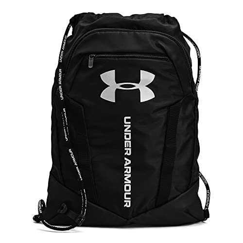 Under Armour Unisex-Adult Undeniable Sackpack , Black (001)/Metallic Silver , One Size Fits Most