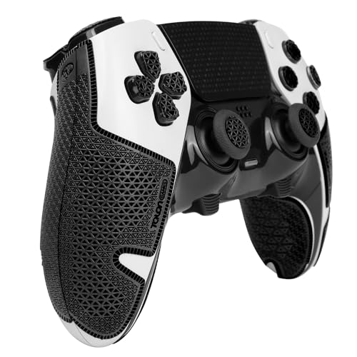 TALONGAMES Controller Grips for Playstation 5 DualSense Edge, Anti-Slip, Sweat-Absorbent, Textured Skin kit, for PS5 Edge Controllers Handle Grips, Buttons, Trigge, D-pad (Ultra Version - Black)