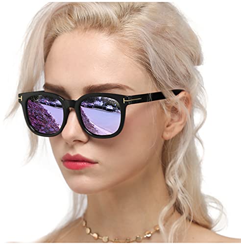 Myiaur Fashion Sunglasses for Women Polarized Driving Anti Glare UV400 Protection Stylish Design