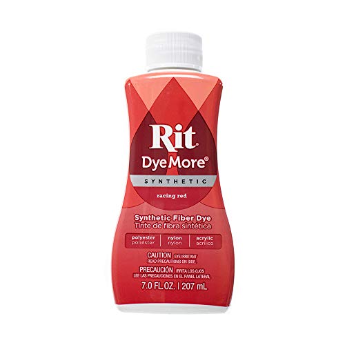 Synthetic Rit Dye More Liquid Fabric Dye – Wide Selection of Colors – 7 Ounces - Racing Red