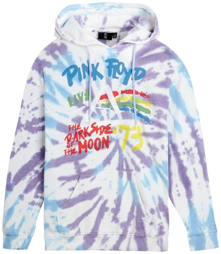 Pink Floyd Women's Sweatshirt - Vintage Tie Dye Hoodie Sweatshirt - Retro Classic Rock Concert Sweatshirt for Women (S-XL), Size Small, Tie Dye
