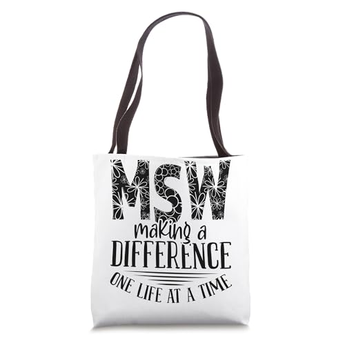 LMSW Appreciation Master Social Worker MSW Graduation Tote Bag