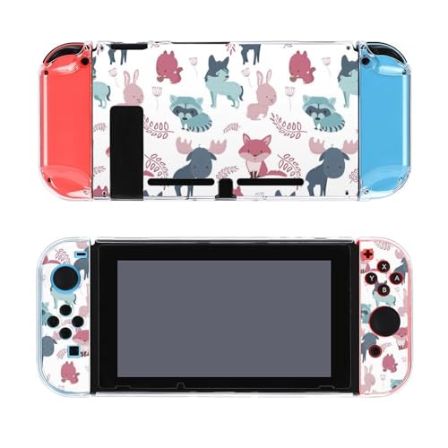 AoHanan T Baby Animals Fox Switch Screen Protector Case Cover Full Accessories Switch Game Case Protection Skin for Switch Console and Joy-Cons