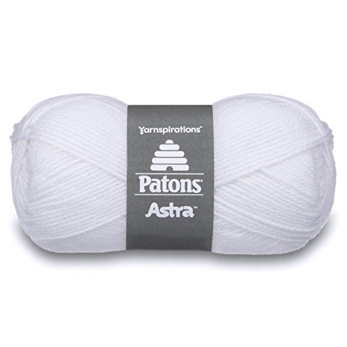 Patons 10017385 Pat Astra Yarn, 1.75 oz, White