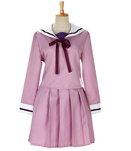 Noragami Hiyori Iki Light Purple Sailor School Uniform Cosplay Costume (Female XXS)
