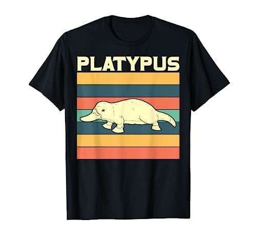 Outback Australian Zoo Animal Lover Aussie Retro Platypus T-Shirt