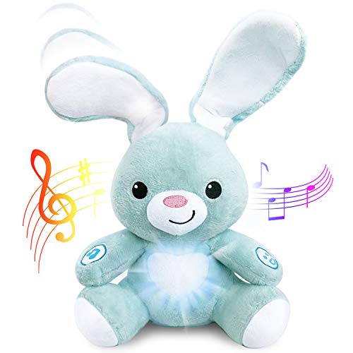 Easter Bunny Stuffed Animal - Interactive Soft Plush Peekaboo Bunny, 16 inches Tall. Peek a Boo Animal Toy. for Ages 6 Months to 5 Year Old