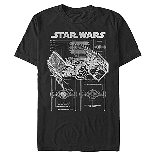 Star Wars Men's Tie Fighter, Black, S