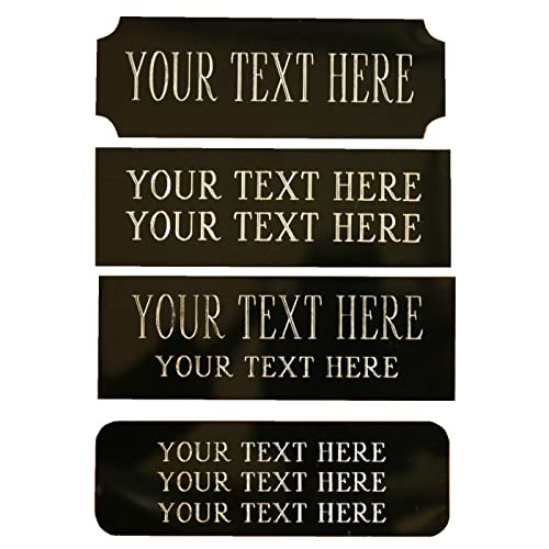 Personalized Custom Engraved Plate Engraving Plaque Name ID Tag Picture Trophy Flag Display Case, Picture Frame Aluminum 1'x3' / 2'x4' / 3'x6' inch
