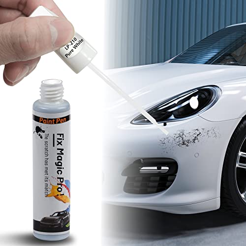 Car Touch Up Fill Paint Pen Car Scratch Repair Automotive Touchup Paint Pen Two-In-One Car Touch Up Paint(PURE-WHITE）