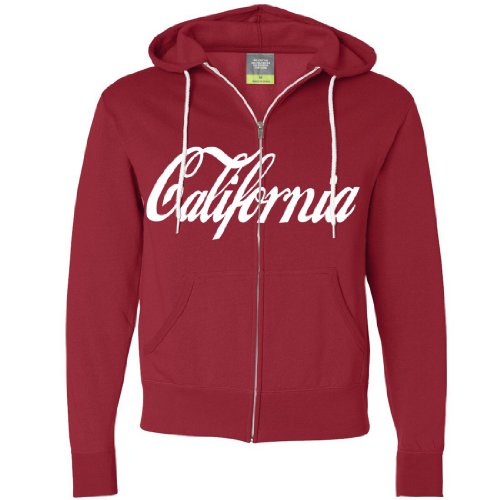 Dolphin Shirt Co California Cola Zip-Up Hoodie - Red Medium