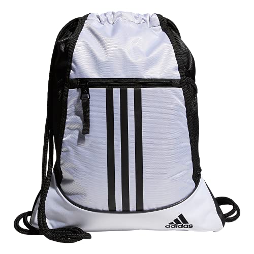 adidas Unisex Alliance 2 Sackpack, White/Black, One Size