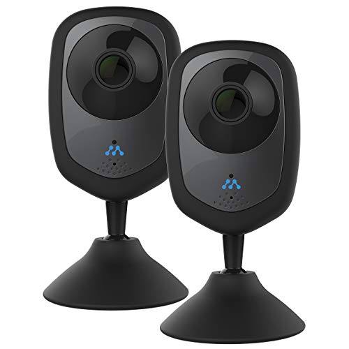 Momentum HD Wireless Indoor Home Security Camera with 2-Way Audio, Night Vision, Pet Monitor for iOS & Android (2 Pack) (Renewed)