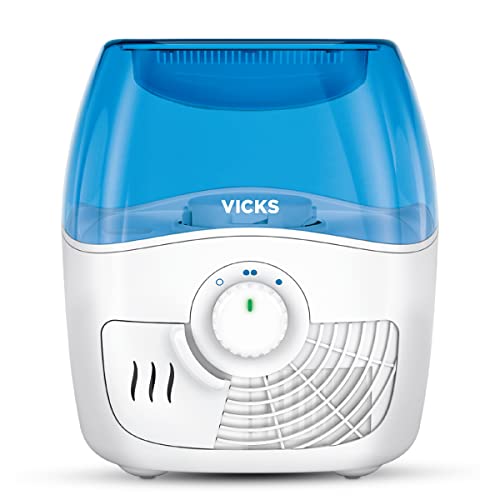 Vicks Filtered Cool Mist Humidifier, Medium Room, 1.1 Gallon Tank - Humidifier for Baby and Kids Rooms, Bedrooms and More, Works with Vicks VapoPads